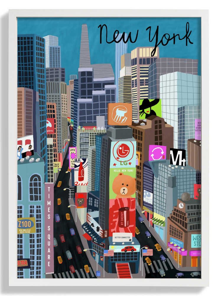 Times Square, New York Illustration by Artist Carla Daly - Image 5
