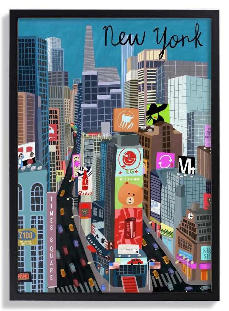 Times Square, New York Illustration by Artist Carla Daly - Image 6