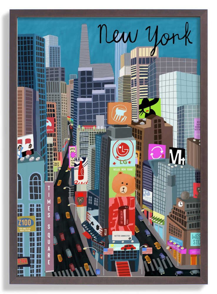 Times Square, New York Illustration by Artist Carla Daly - Image 7
