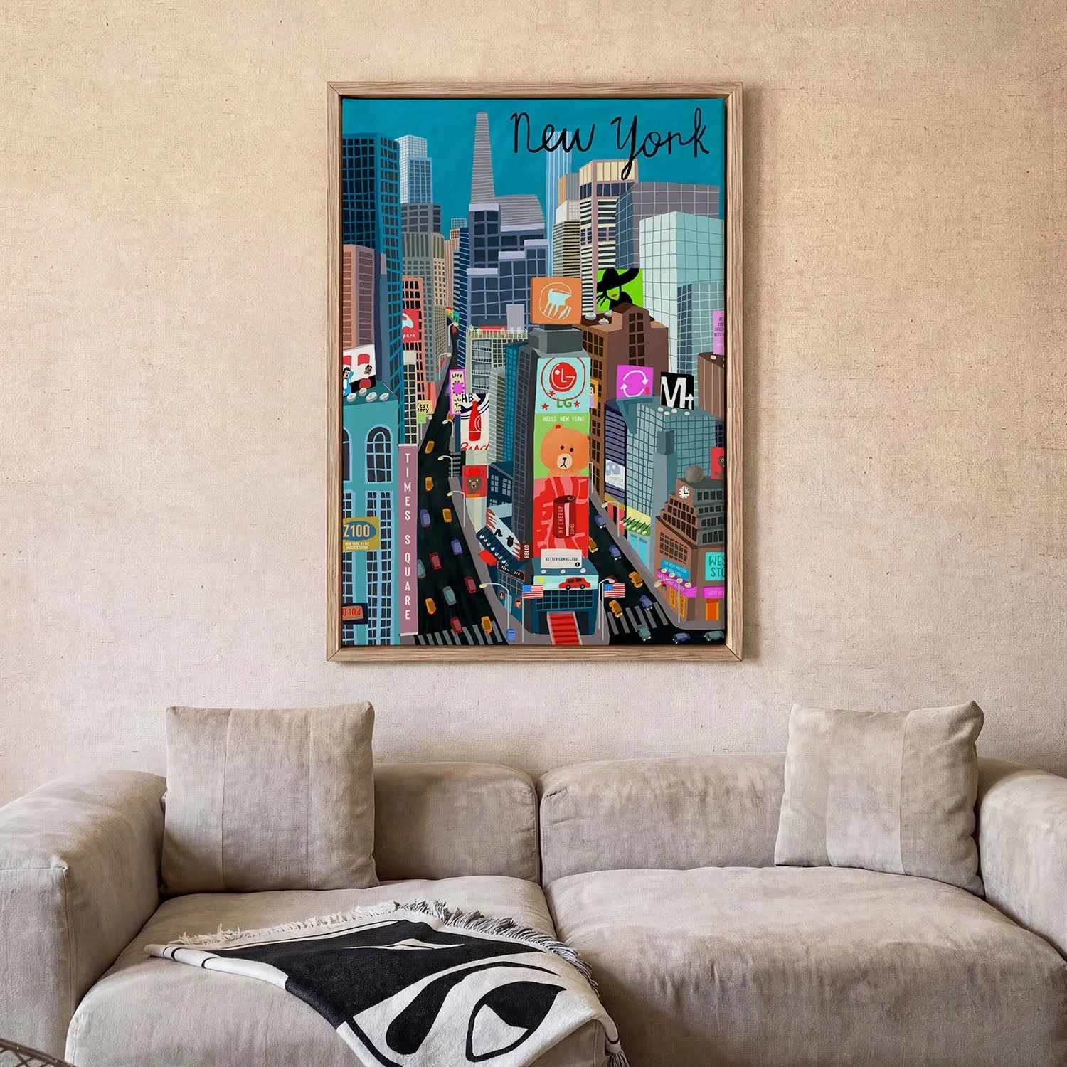 Times Square, New York Illustration by Artist Carla Daly - Image 2