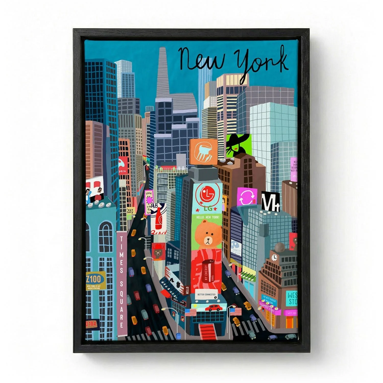 Times Square, New York Illustration by Artist Carla Daly - Image 5