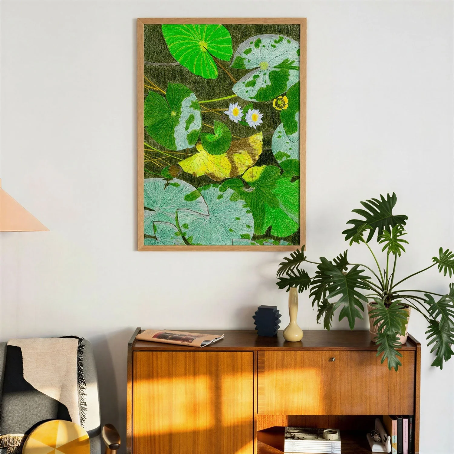 Tranquil Water Lilies by Viktoriia Saunina - Image 3