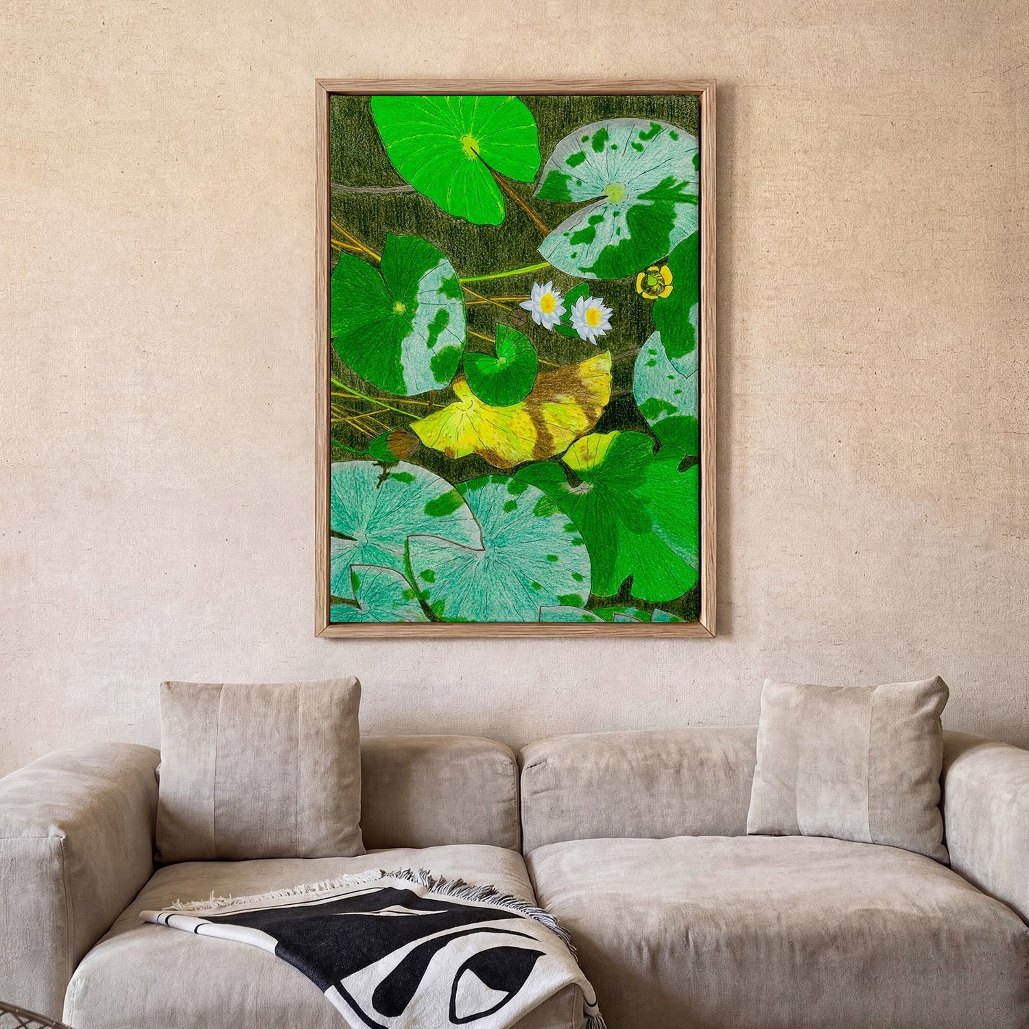 Tranquil Water Lilies by Viktoriia Saunina - Image 2