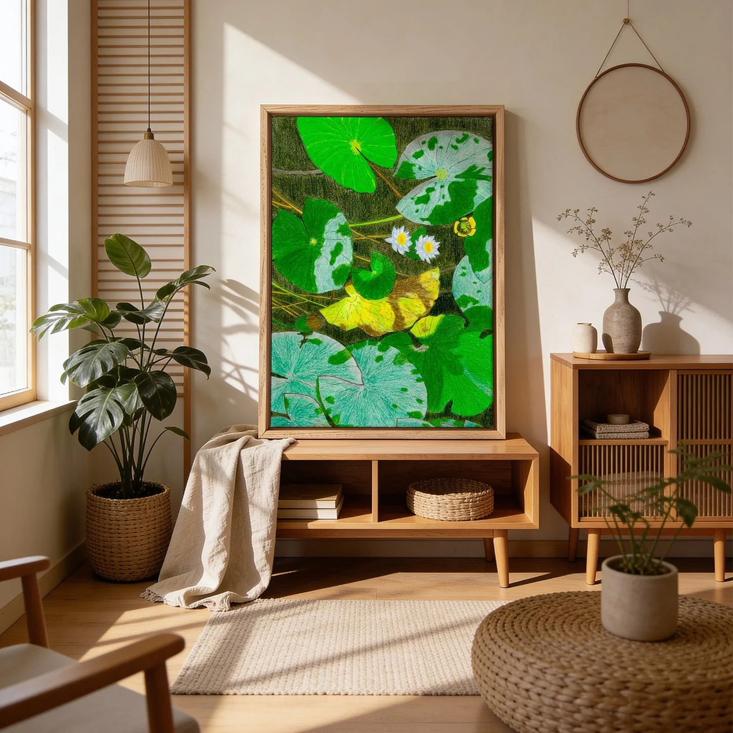 Tranquil Water Lilies by Viktoriia Saunina - Image 4
