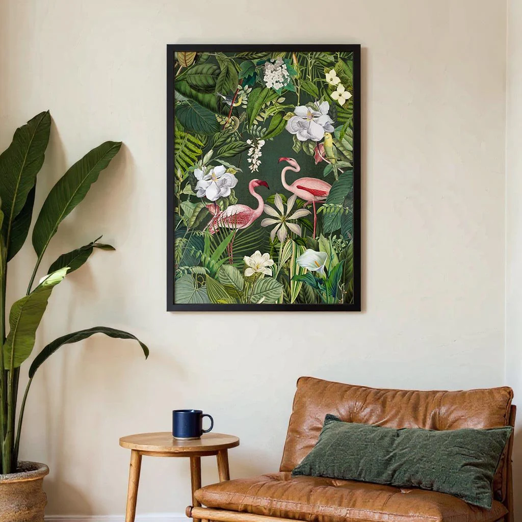 Tropical Flamingo Jungle 2 by Andrea Haase - Image 3