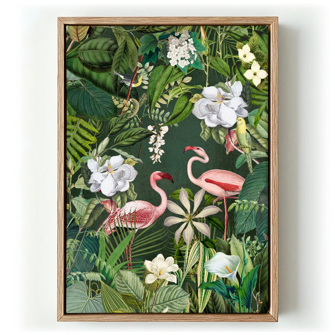Tropical Flamingo Jungle 2 by Andrea Haase