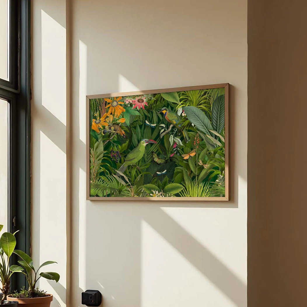 Tropical Midnight Jungle Birds by Andrea Haase - Image 3