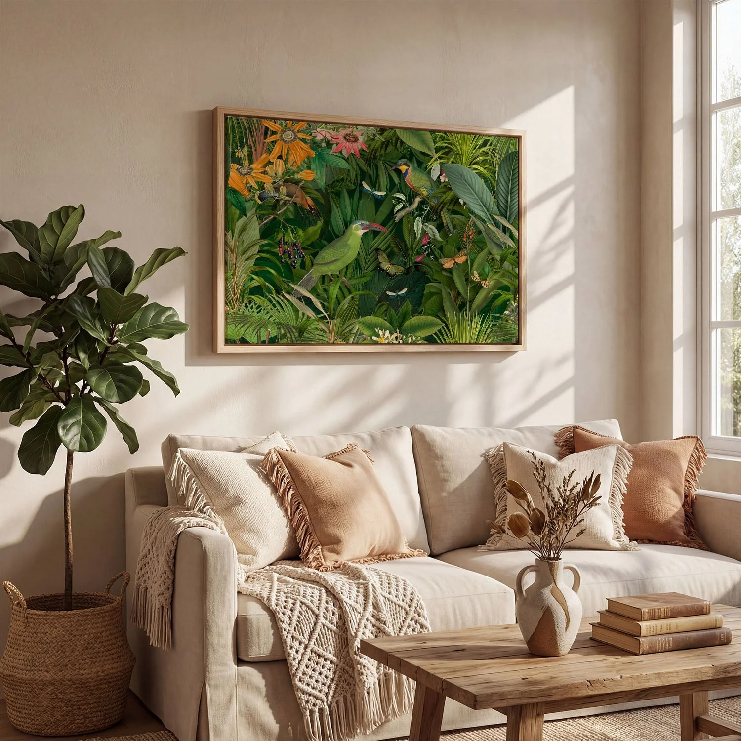 Tropical Midnight Jungle Birds by Andrea Haase - Image 4
