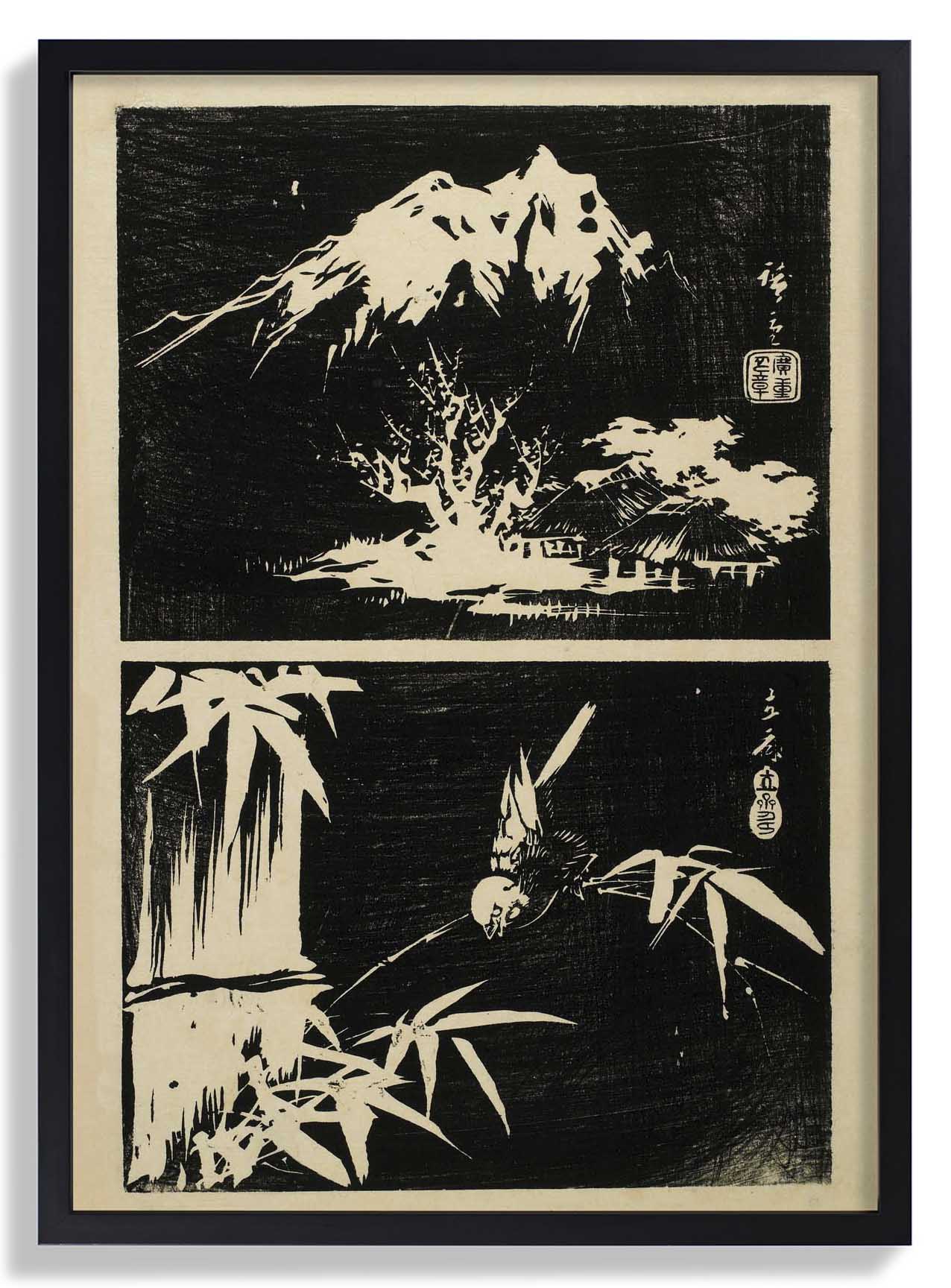 Two Lithographics of Bamboo - Image 6