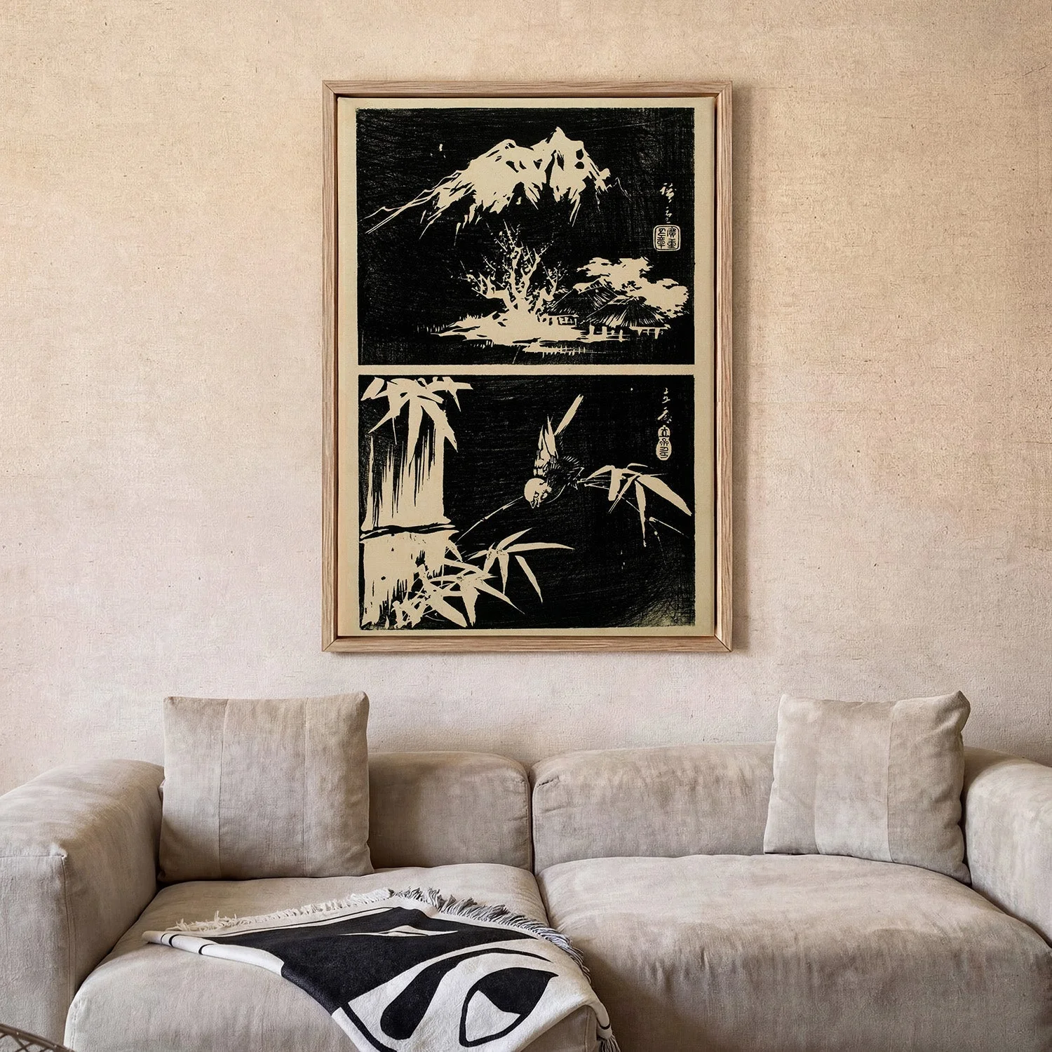 Two Lithographics of Bamboo - Image 2