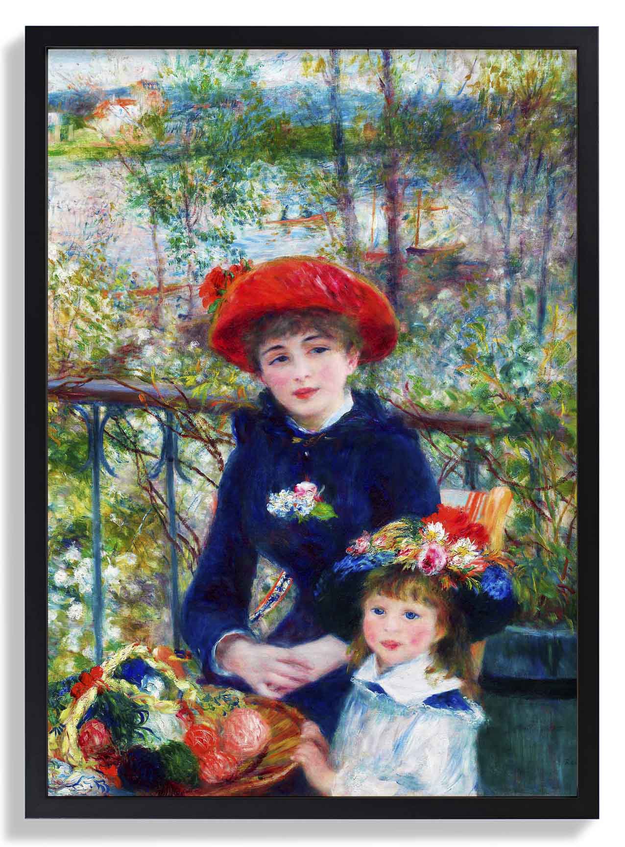 Two Sisters On the Terrace Painting by Pierre A. Renoir - Image 6