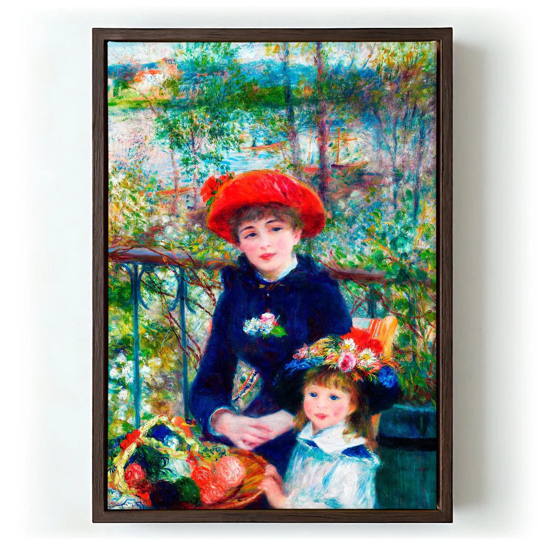 Two Sisters On the Terrace Painting by Pierre A. Renoir - Image 5