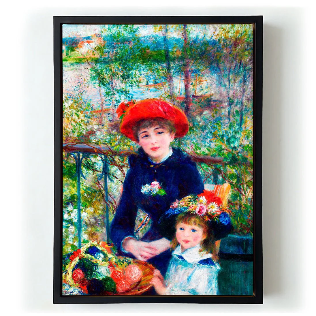 Two Sisters On the Terrace Painting by Pierre A. Renoir - Image 6