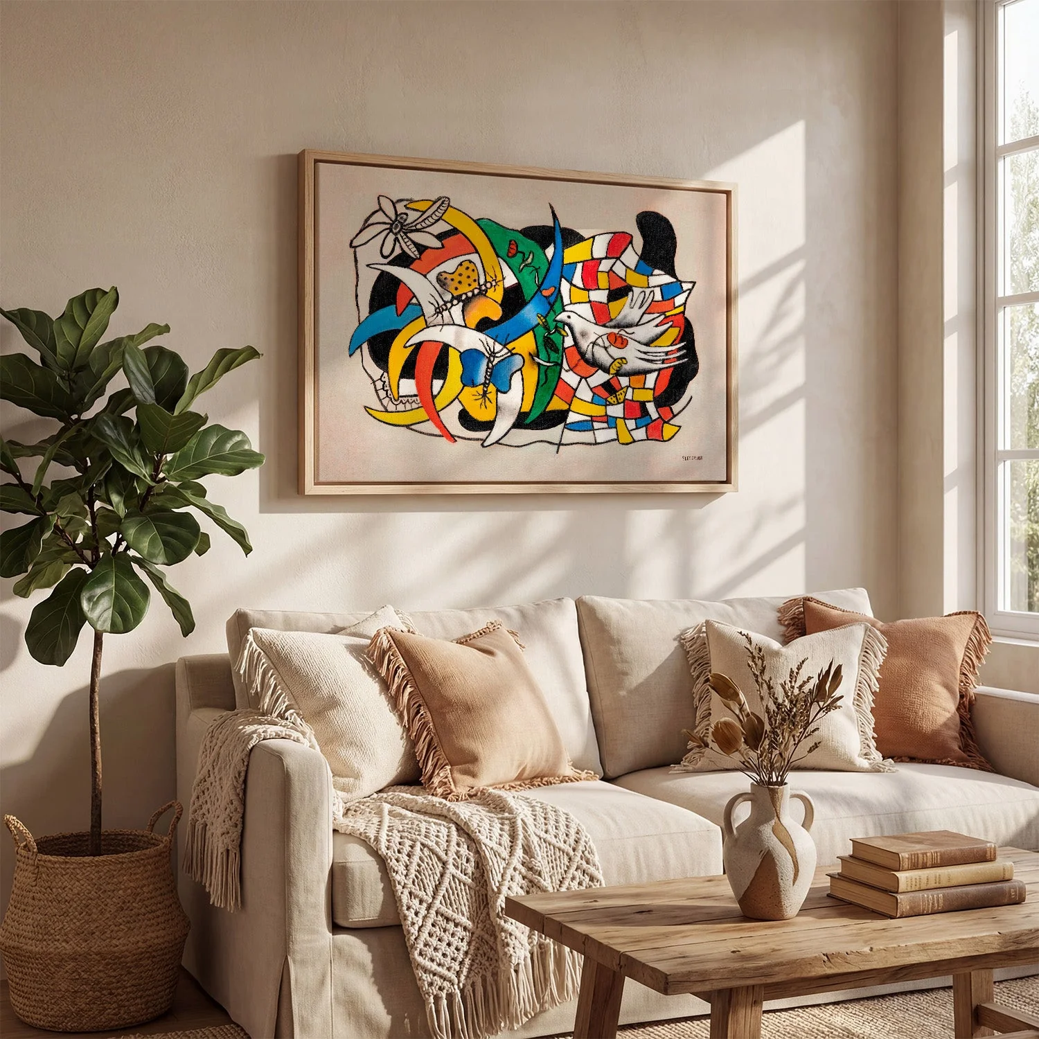 Un Oiseau et deux papillons (La Journée d’été) by Fernand Léger - Image 3
