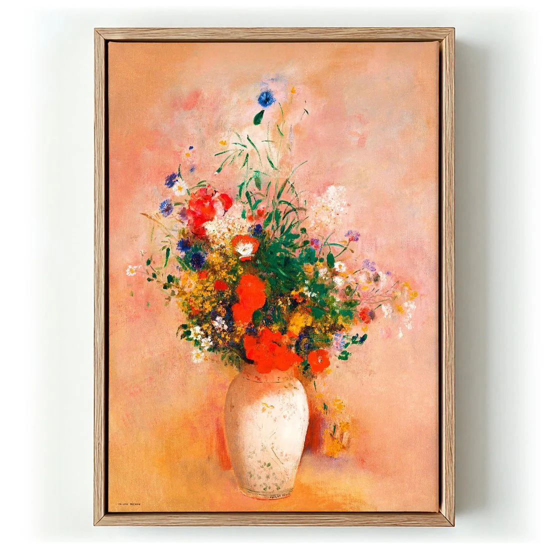Vase of Flowers Painting by Odilon Redon