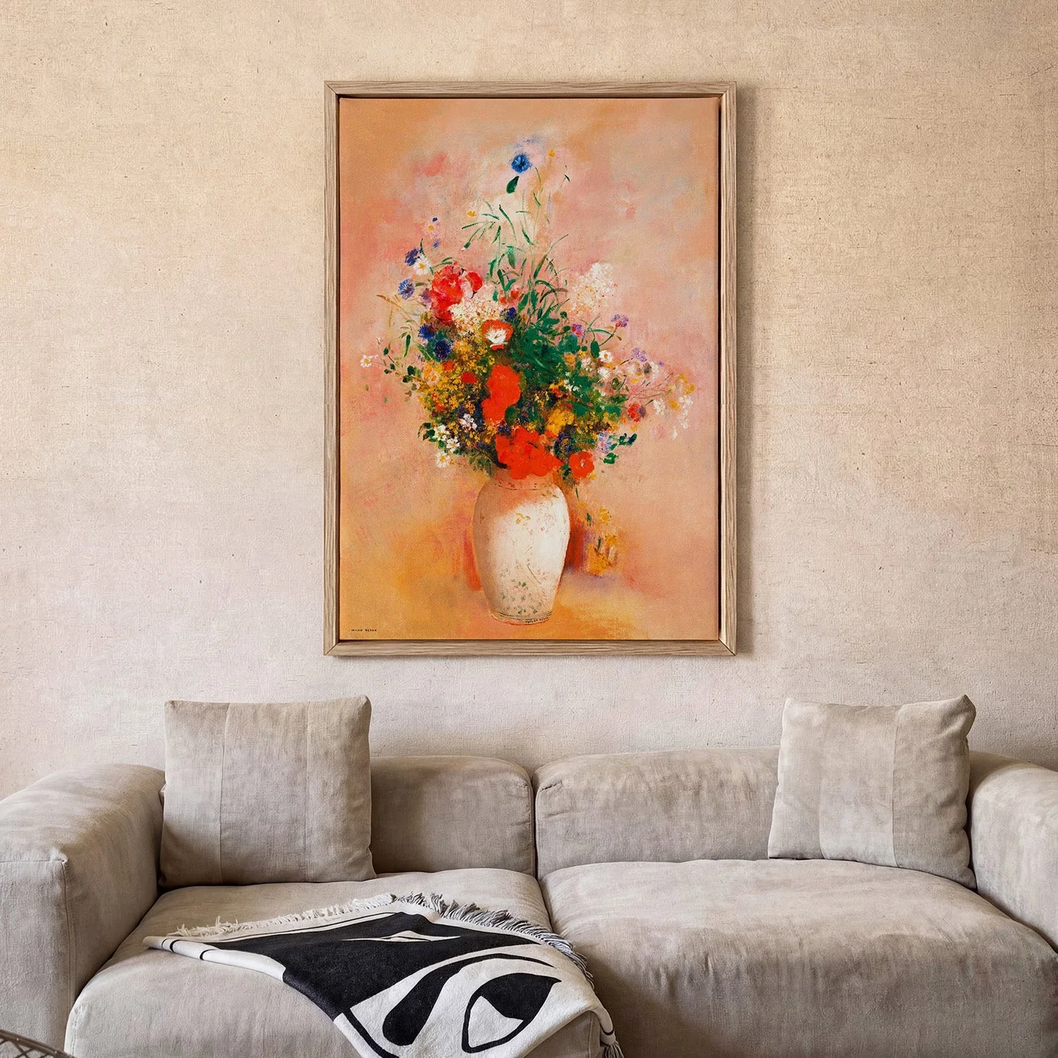 Vase of Flowers Painting by Odilon Redon - Image 2