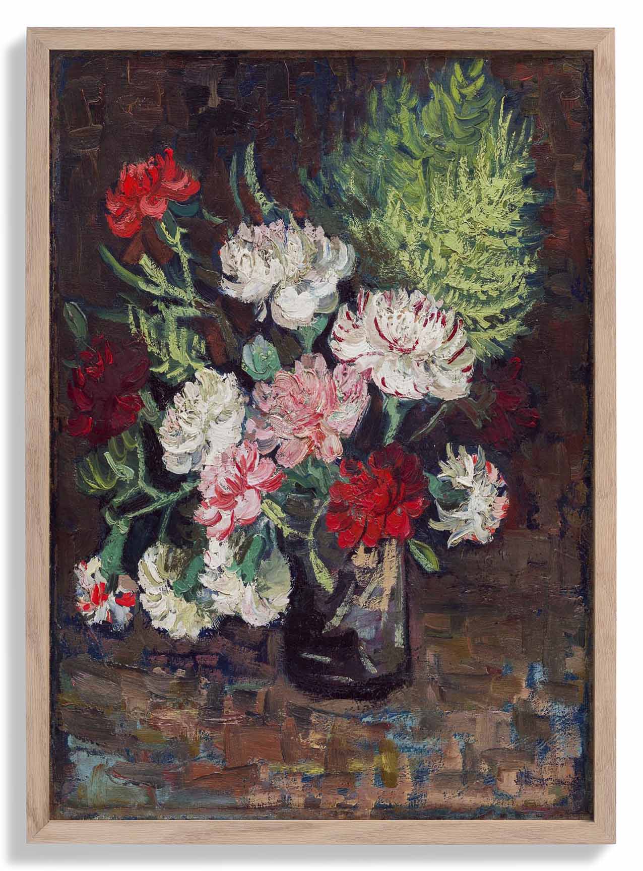 Vase with Carnations by Van Gogh