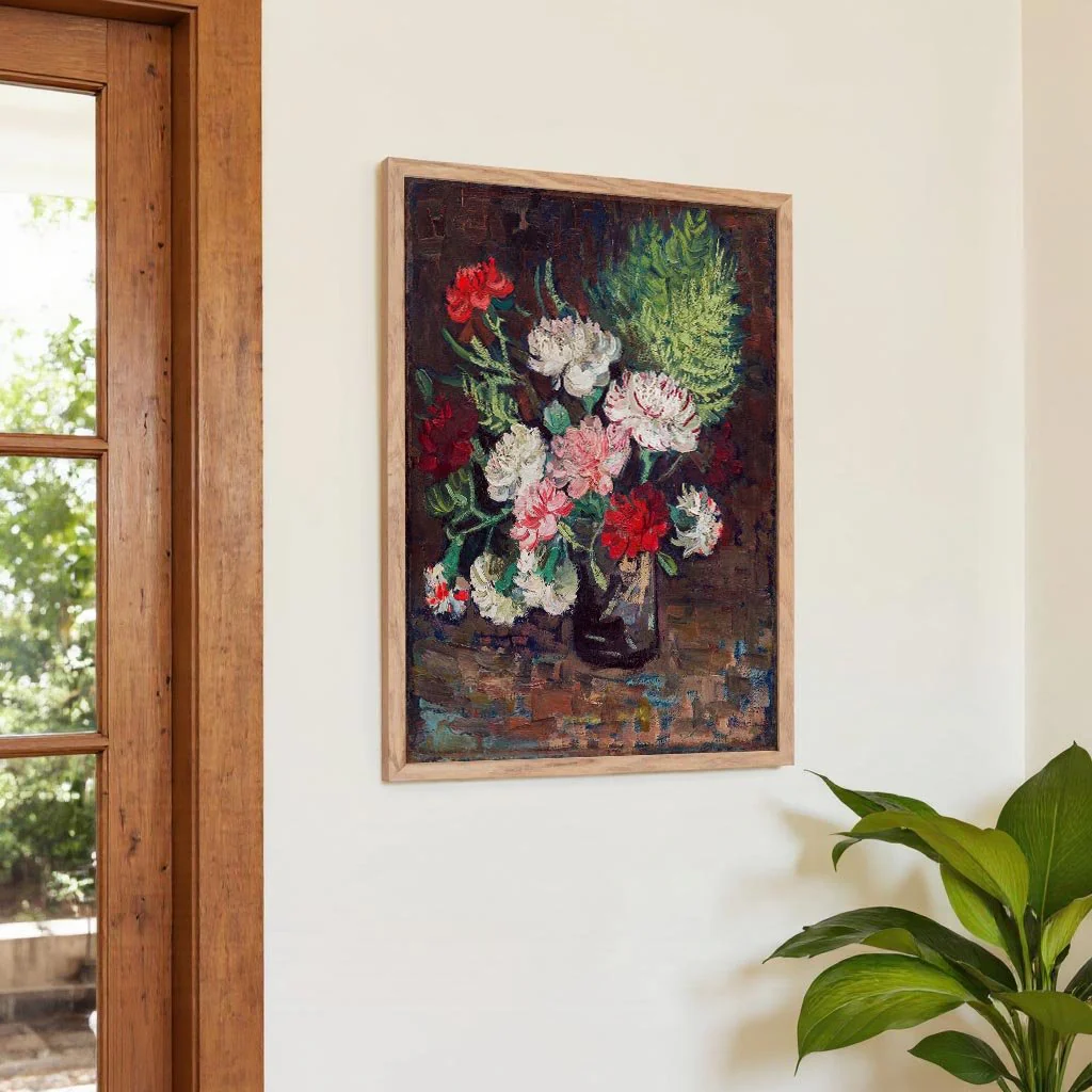 Vase with Carnations by Van Gogh - Image 4