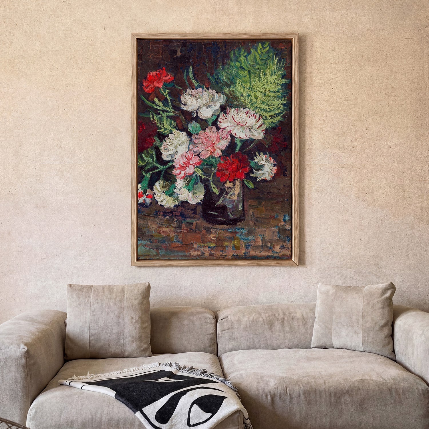 Vase with Carnations by Van Gogh - Image 2