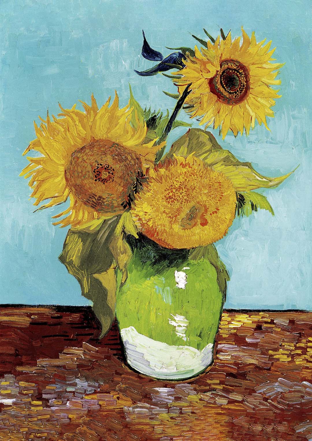 Vase with Three Sunflowers by Van Gogh - Image 8