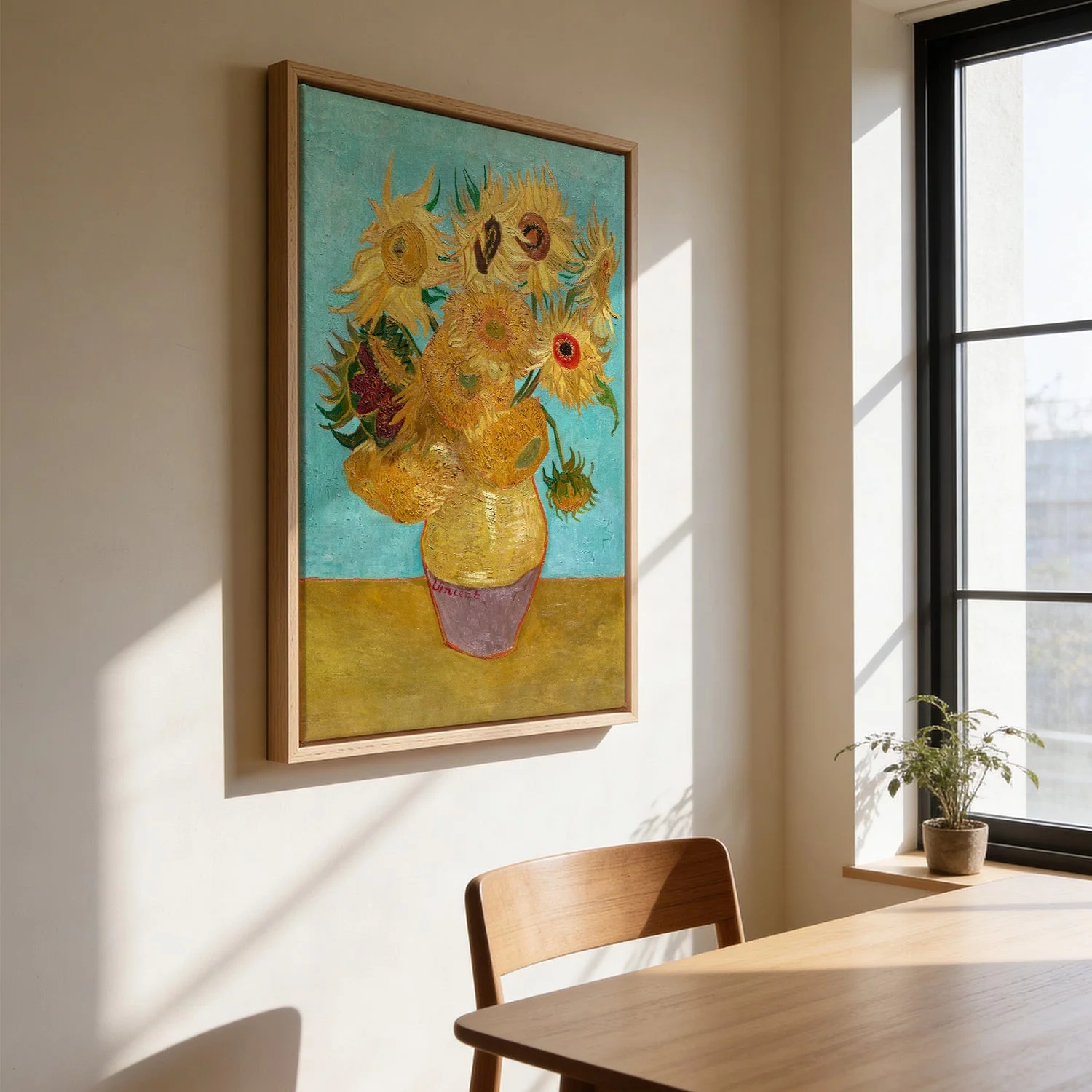 Vase with Twelve Sunflowers by Van Gogh - Image 3