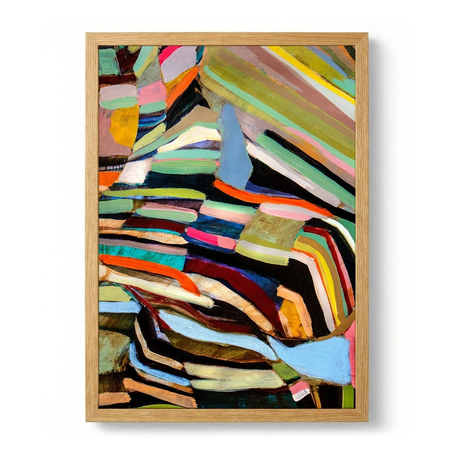 Vibrant Abstract Layers by Claire