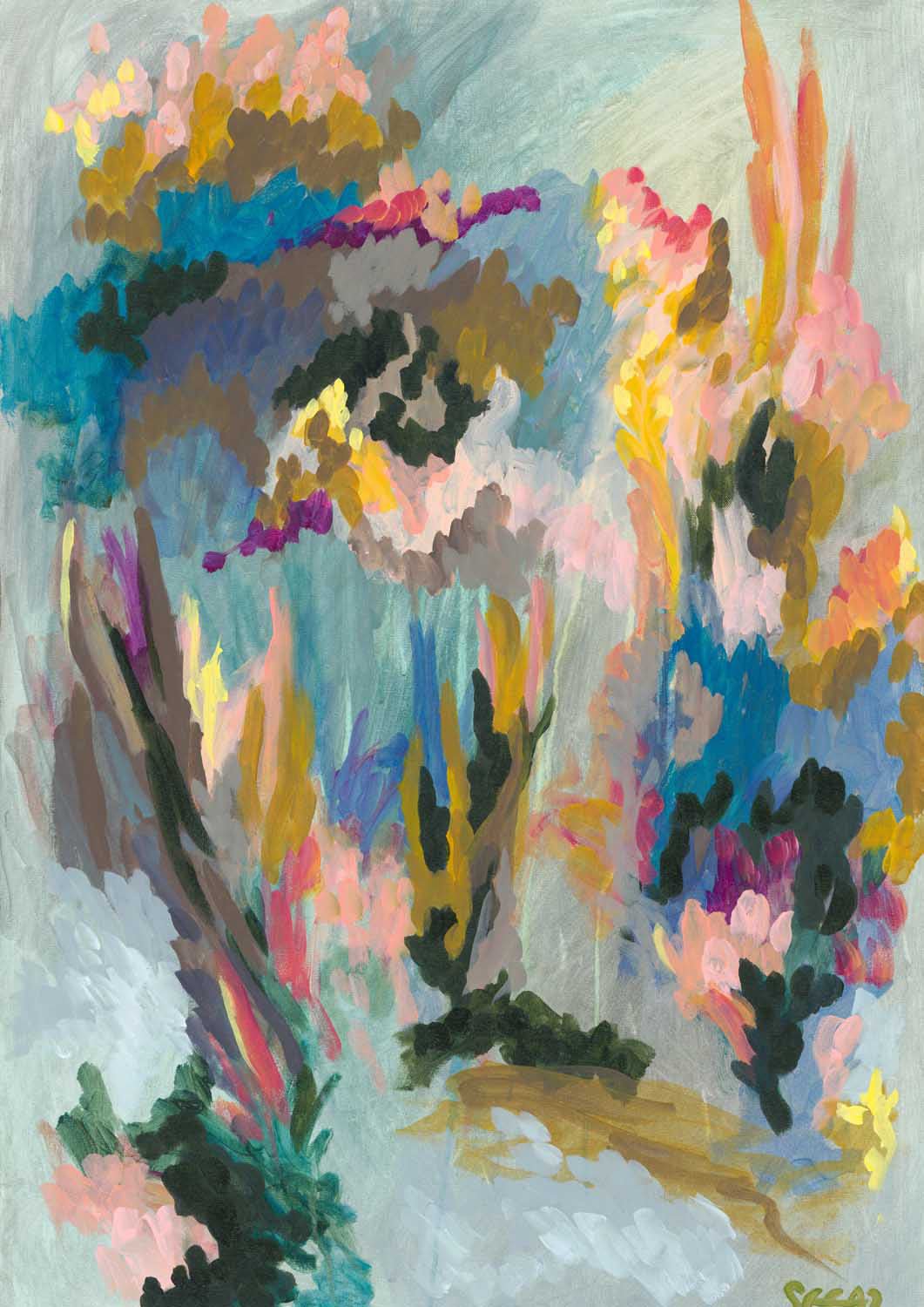 Vibrant Floral Abstract by Angela Seear - Image 7
