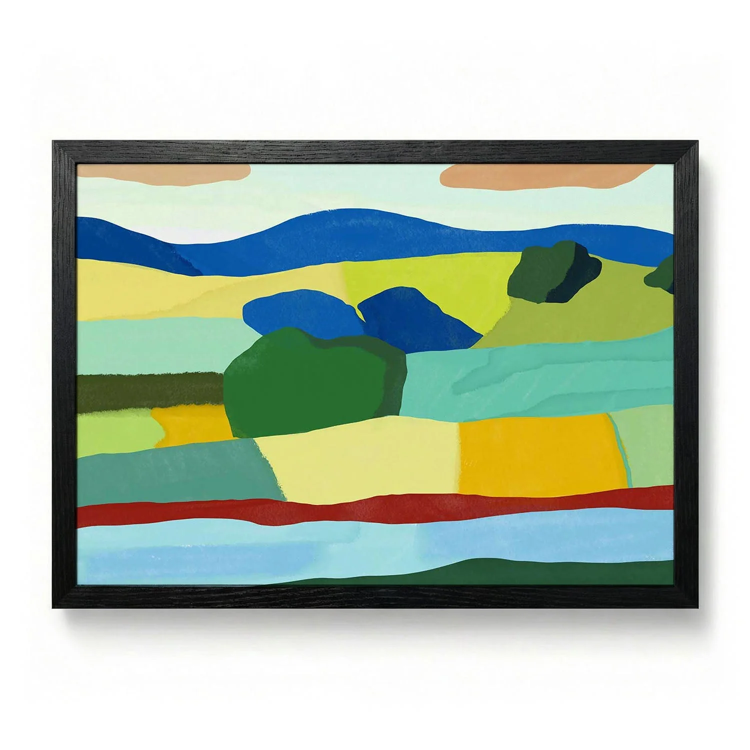 Vibrant Patchwork Fields by Little Dean - Image 5