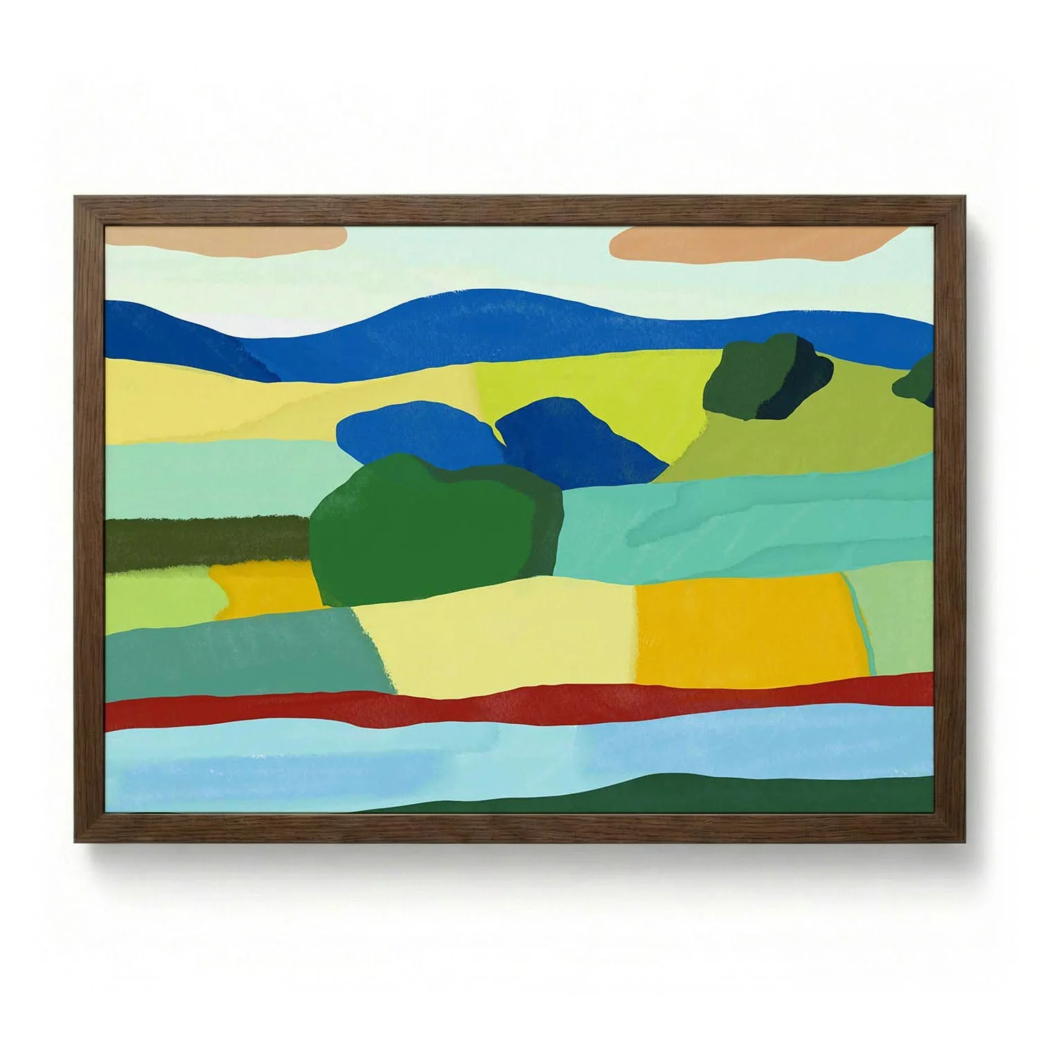 Vibrant Patchwork Fields by Little Dean - Image 6