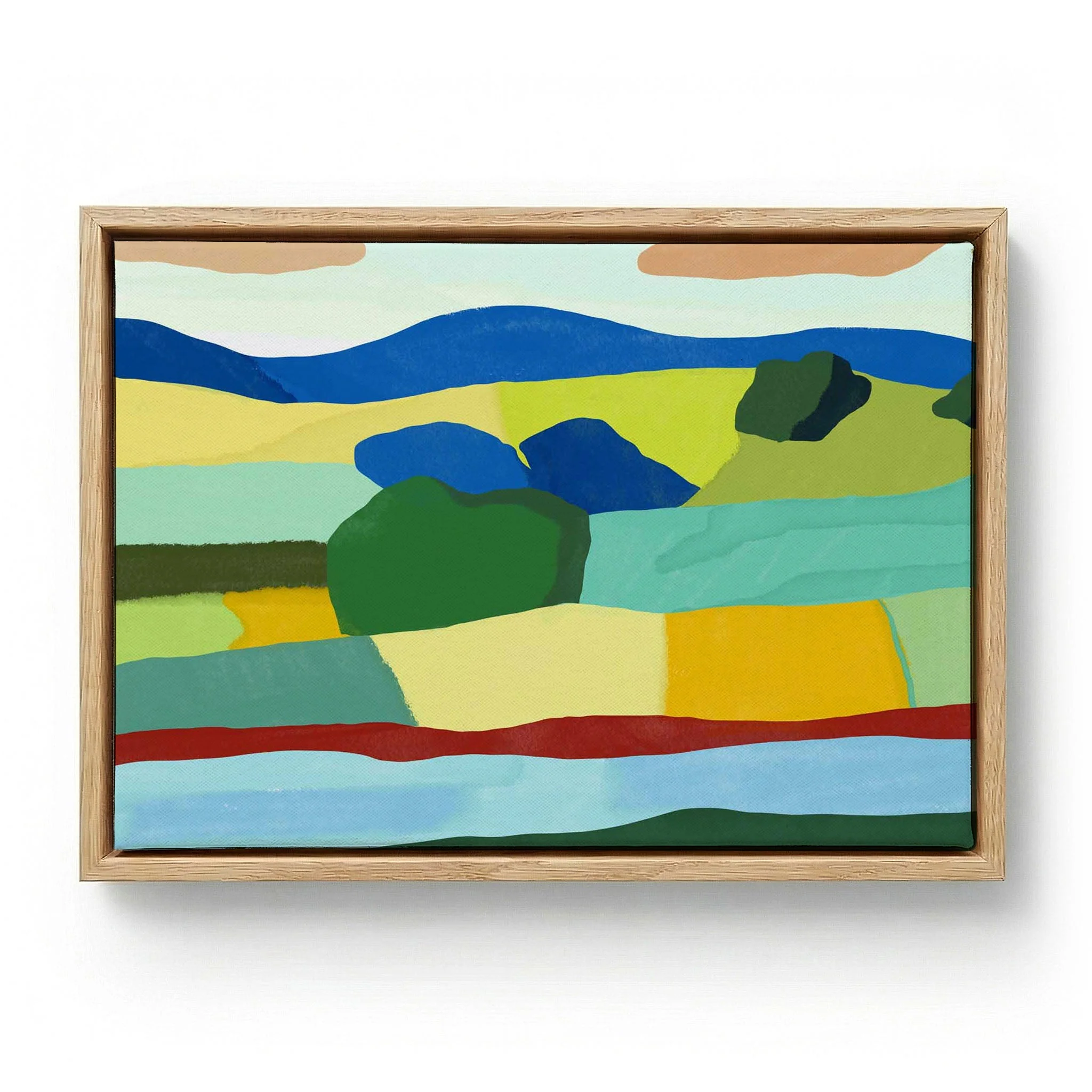 Vibrant Patchwork Fields by Little Dean