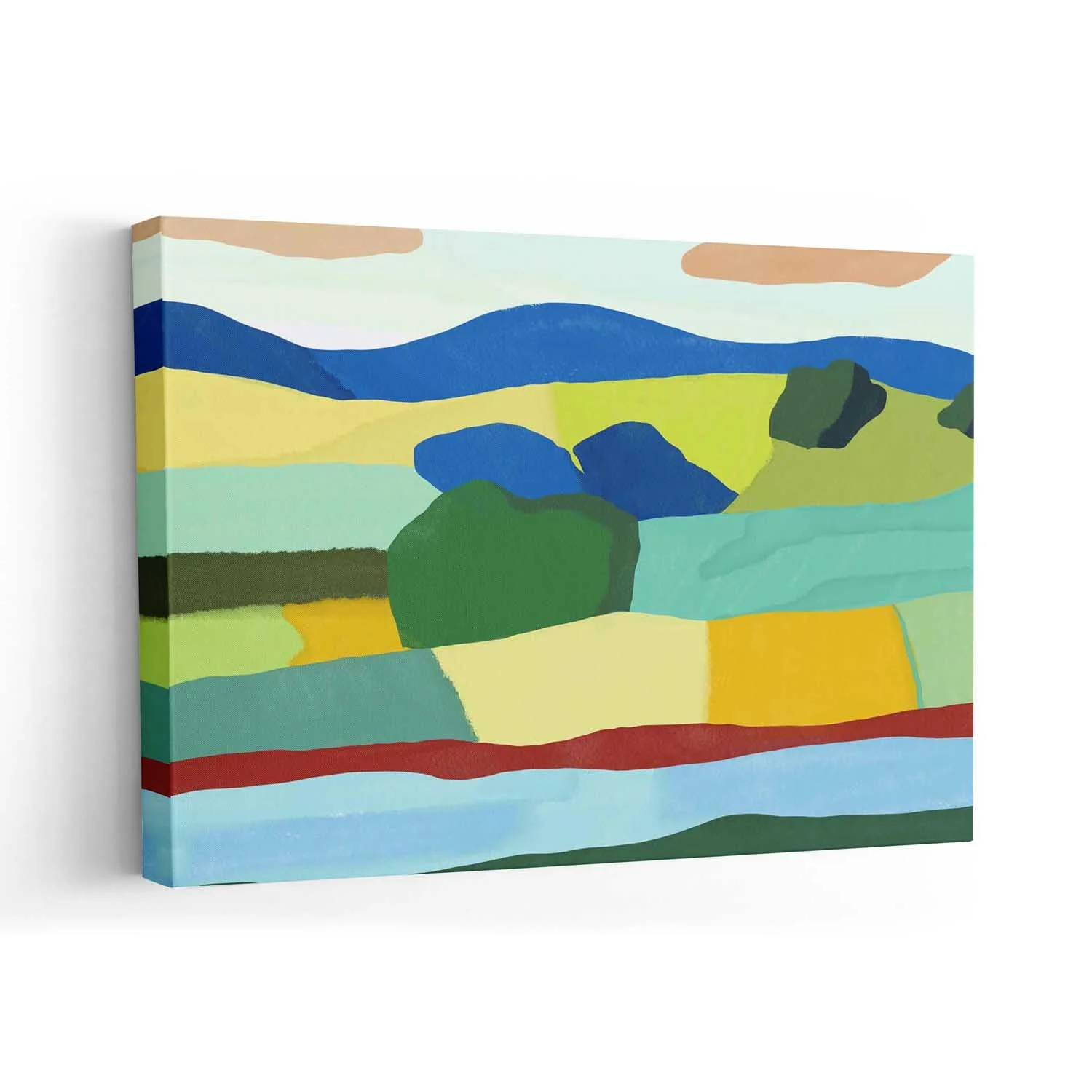 Vibrant Patchwork Fields by Little Dean - Image 7