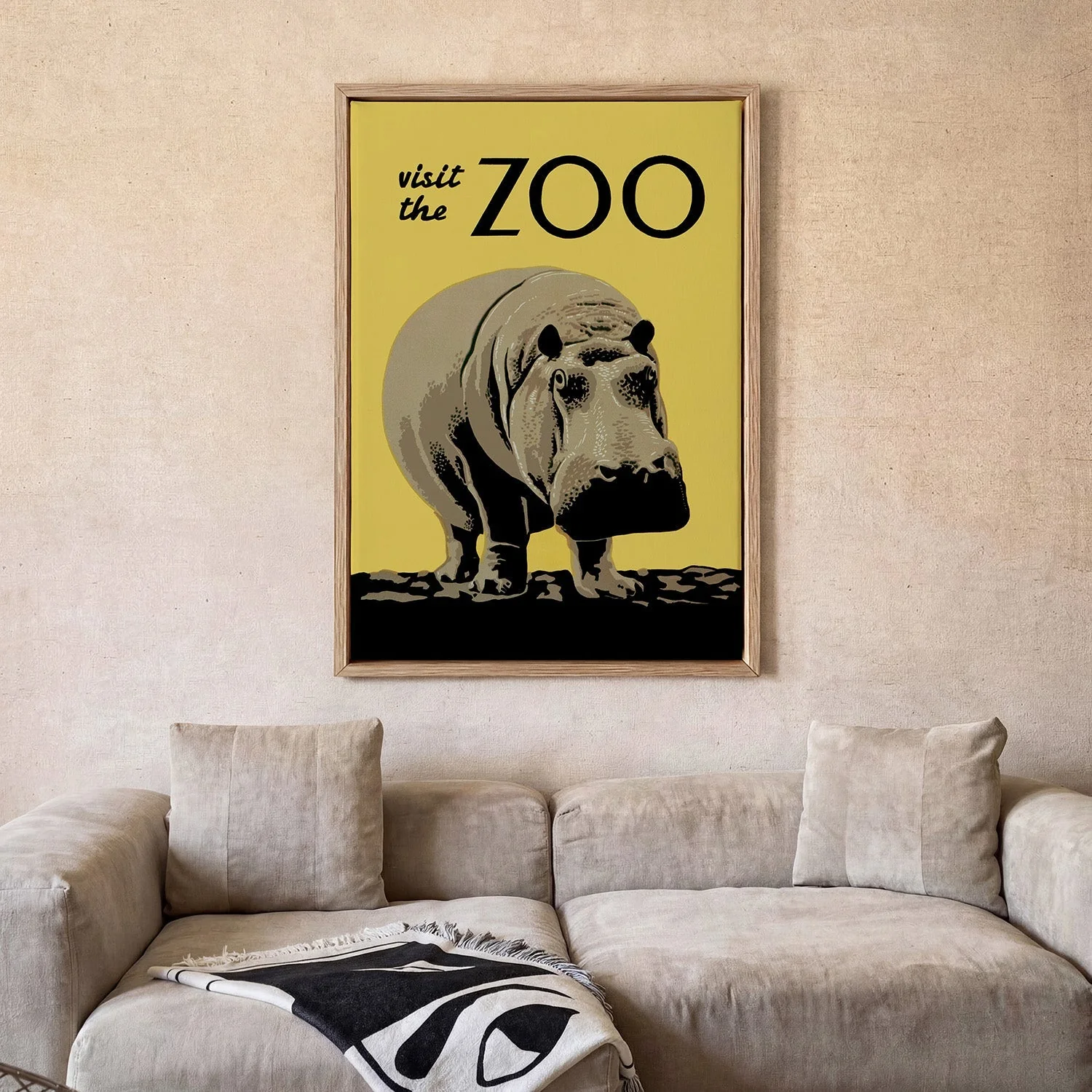 Visit the Zoo Vintage Hippo - Image 2