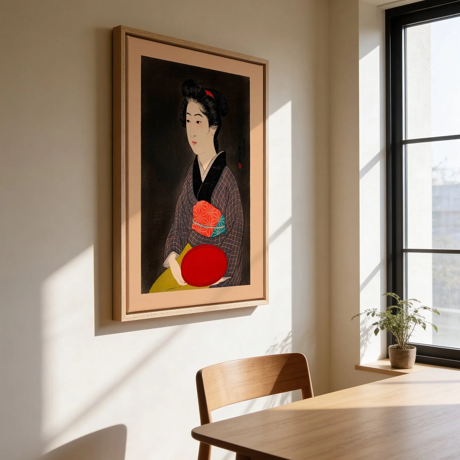 Waitress with a Red Traya Maid by Gōyo Hashiguchi - Image 3