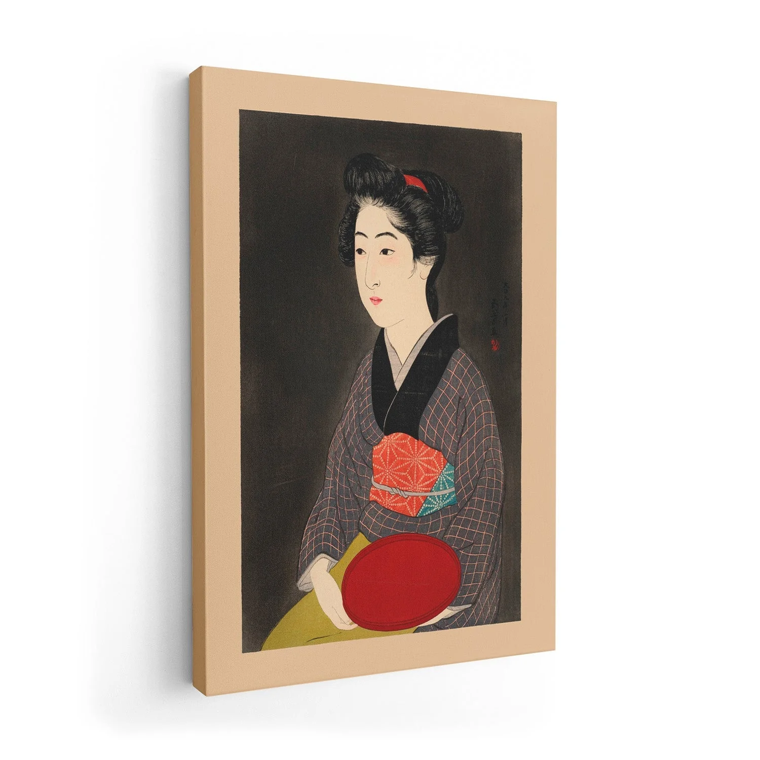 Waitress with a Red Traya Maid by Gōyo Hashiguchi - Image 7