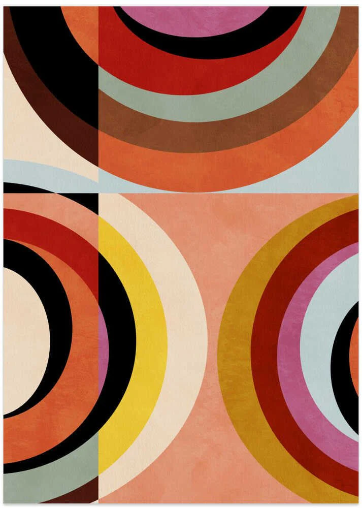Warm Colors Bauhaus Geometry3 by Ana Rut Bre - Image 8