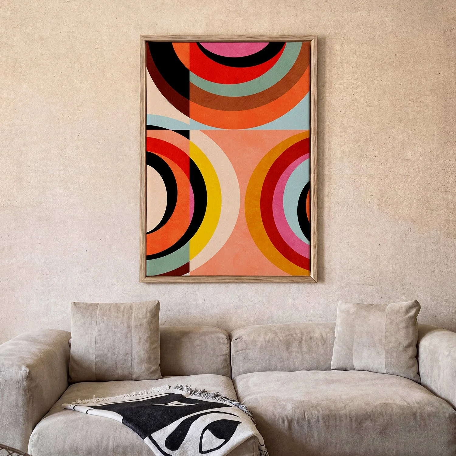 Warm Colors Bauhaus Geometry3 by Ana Rut Bre - Image 2