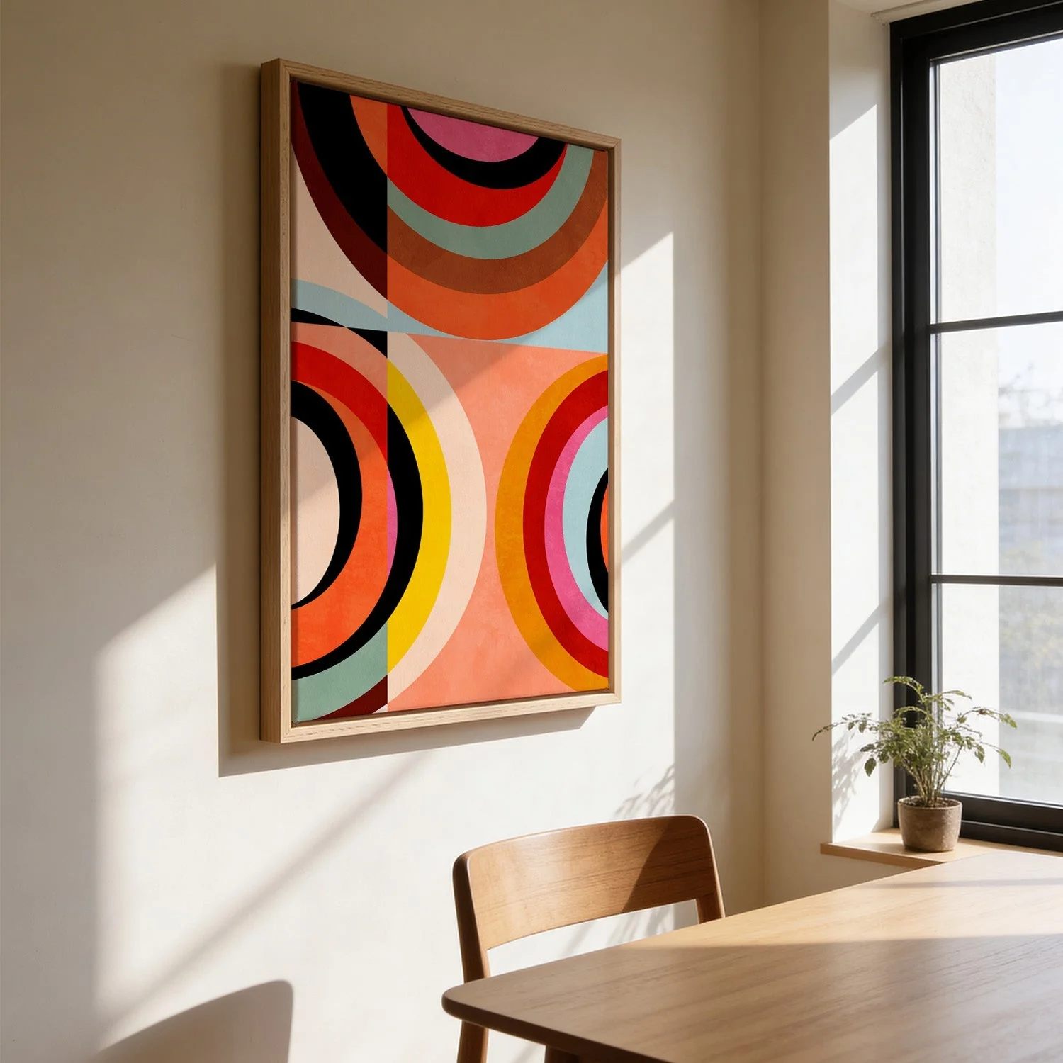 Warm Colors Bauhaus Geometry3 by Ana Rut Bre - Image 3