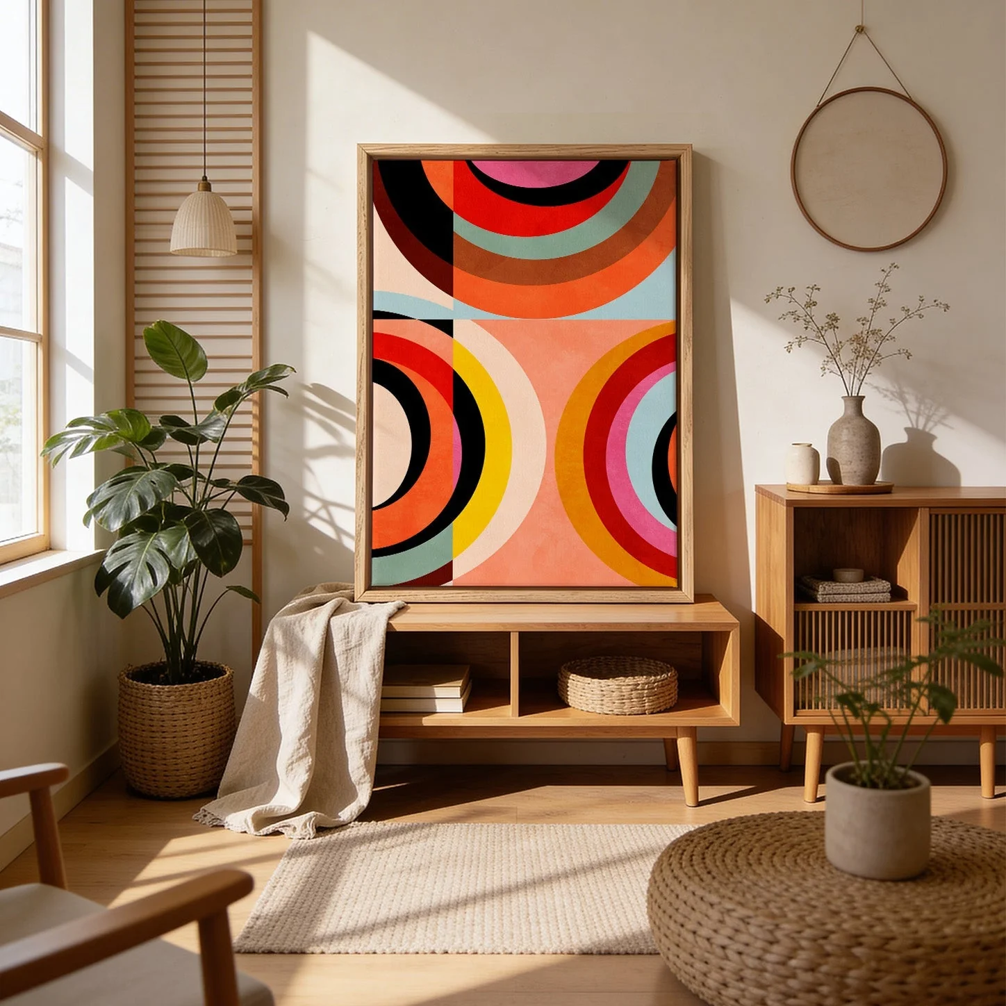Warm Colors Bauhaus Geometry3 by Ana Rut Bre - Image 4
