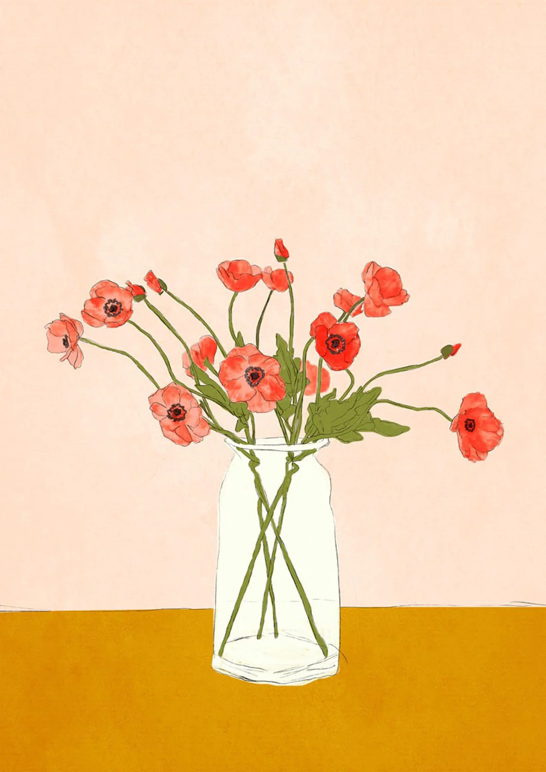 Warm Poppies Still Life by Nadjaa - Image 7