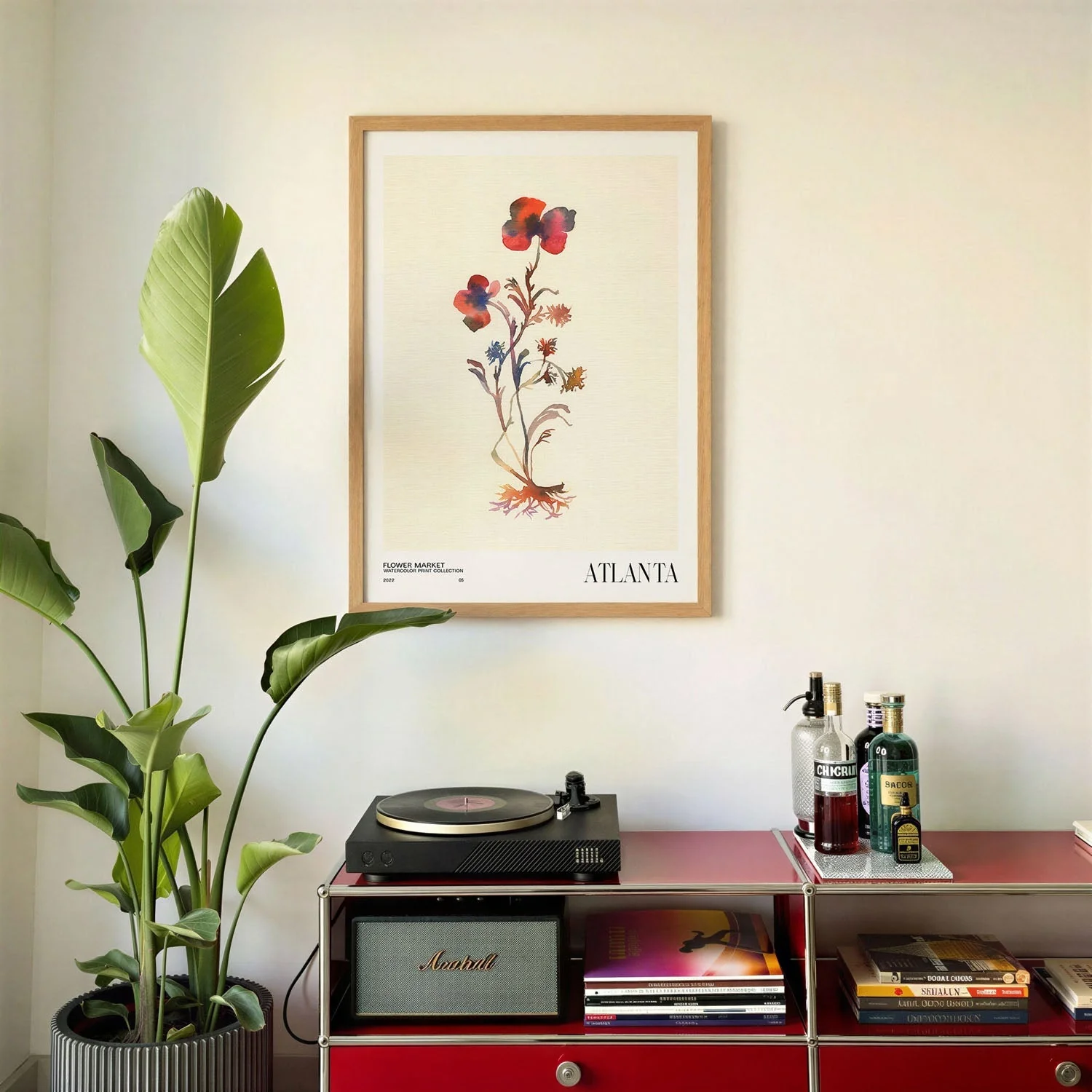 Watercolor print collection Flower market - Atlanta by NKTN - Image 2