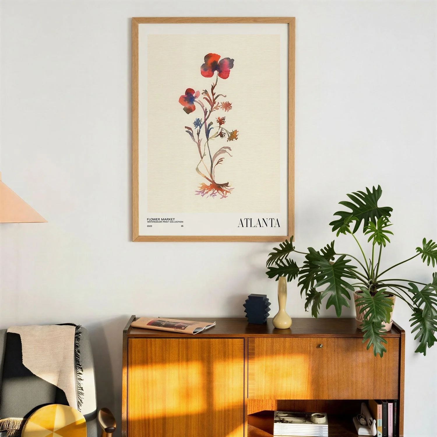 Watercolor print collection Flower market - Atlanta by NKTN - Image 3