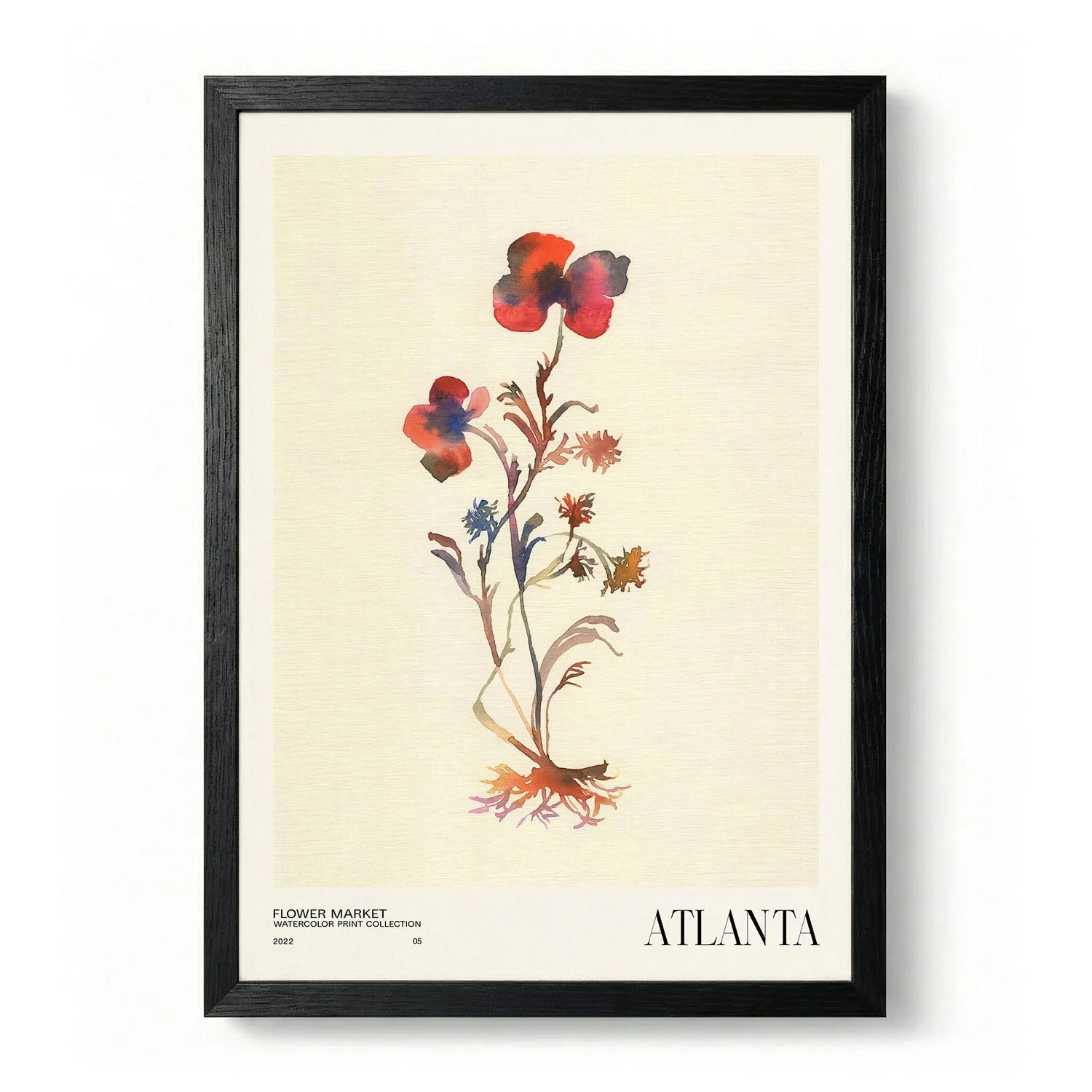 Watercolor print collection Flower market - Atlanta by NKTN - Image 5