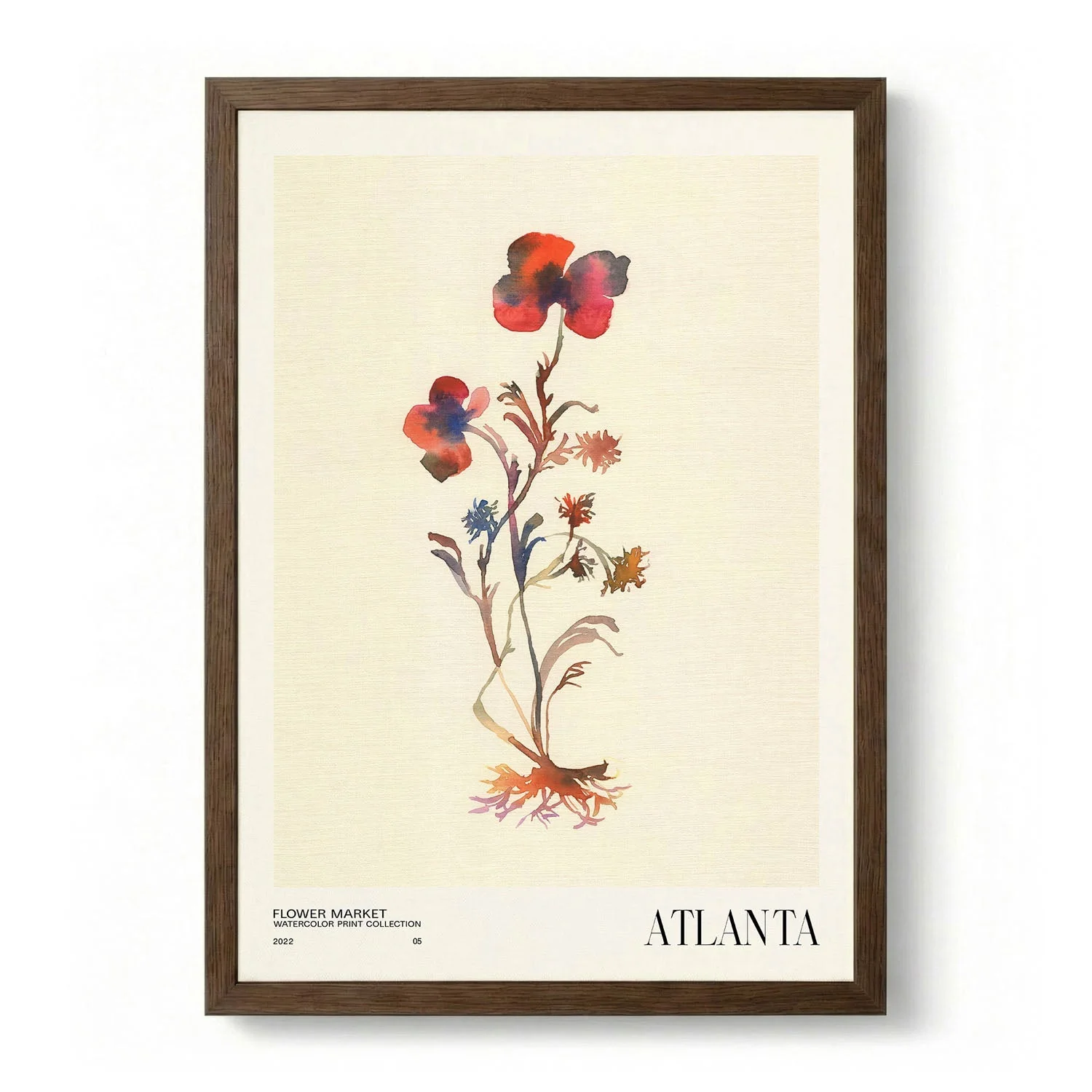 Watercolor print collection Flower market - Atlanta by NKTN - Image 6
