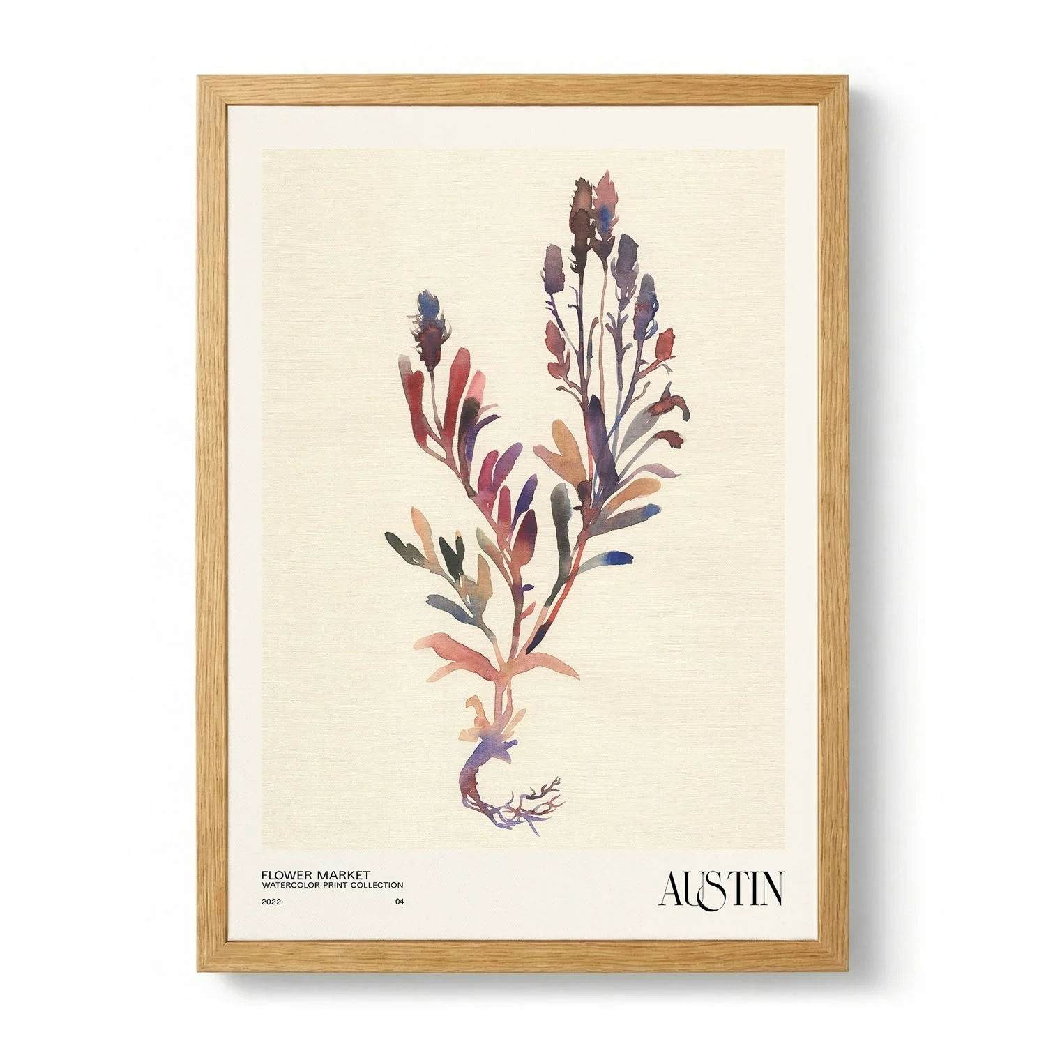 Watercolor print collection Flower market - Austin by NKTN
