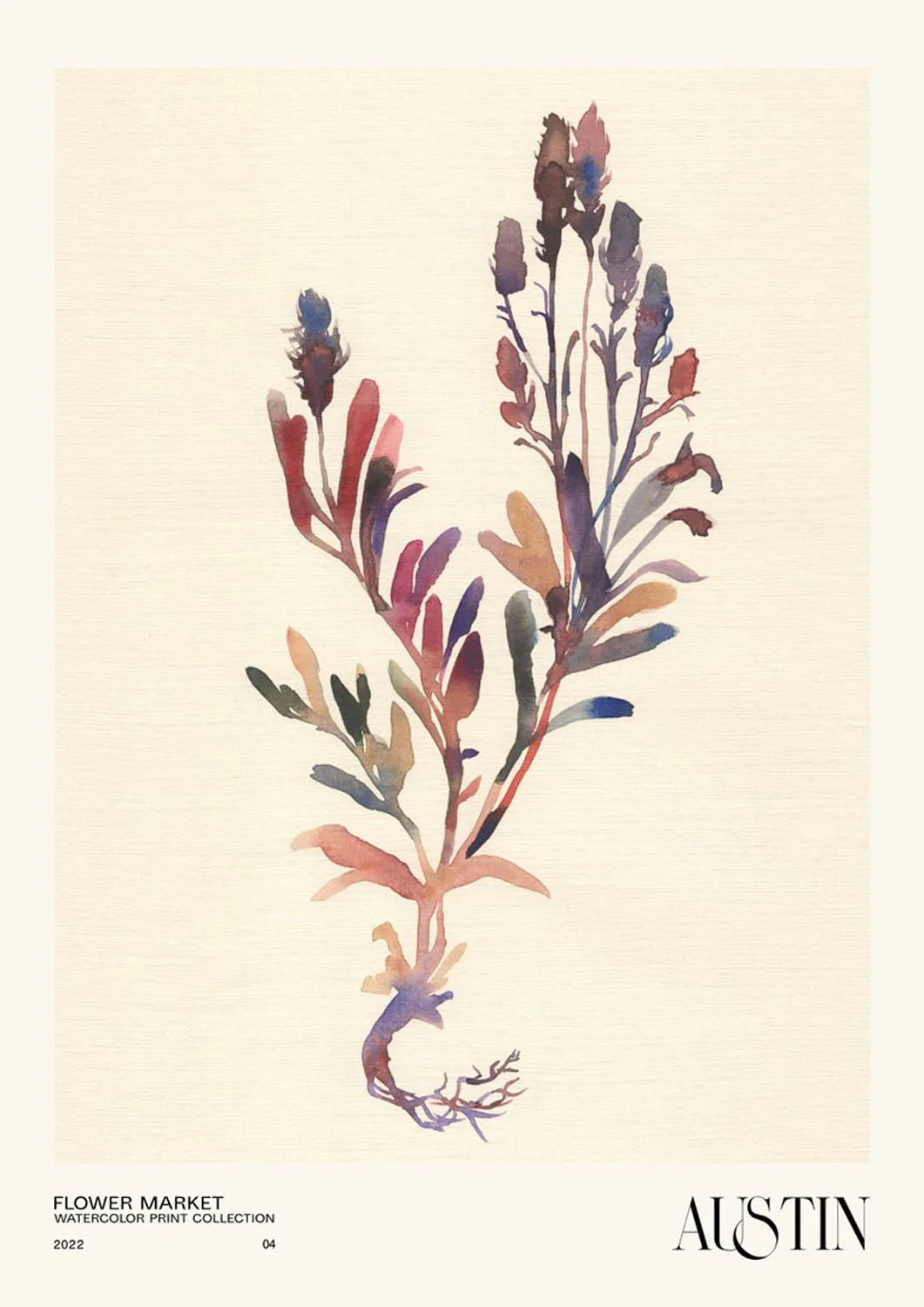 Watercolor print collection Flower market - Austin by NKTN - Image 7