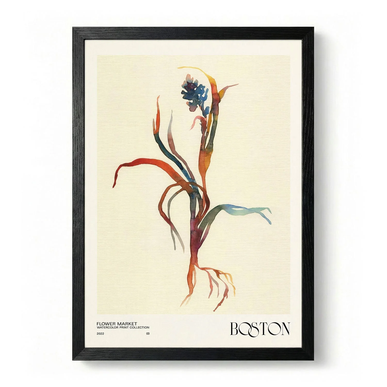 Watercolor print collection Flower market - Boston by NKTN - Image 5