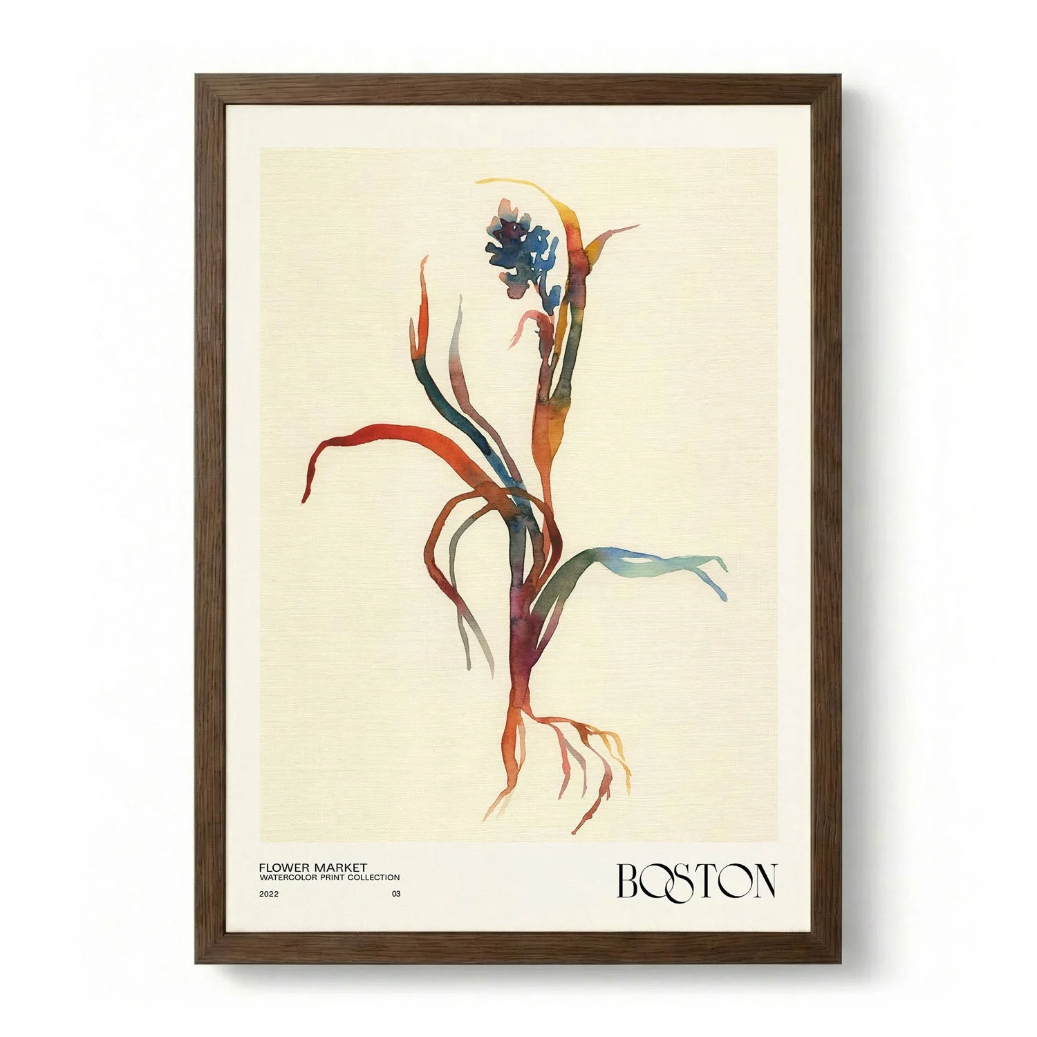 Watercolor print collection Flower market - Boston by NKTN - Image 6