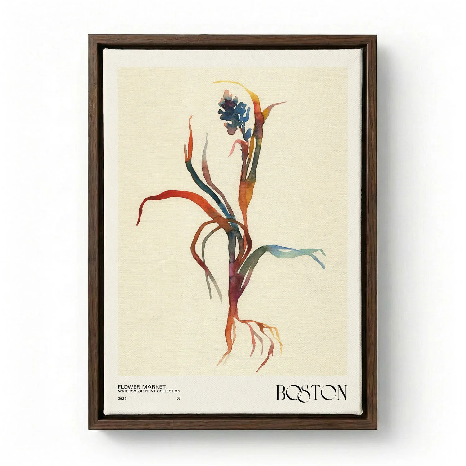 Watercolor print collection Flower market - Boston by NKTN - Image 5
