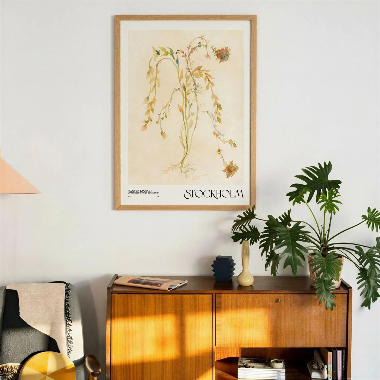 Watercolor print collection Flower market - Stockholm by NKTN - Image 3