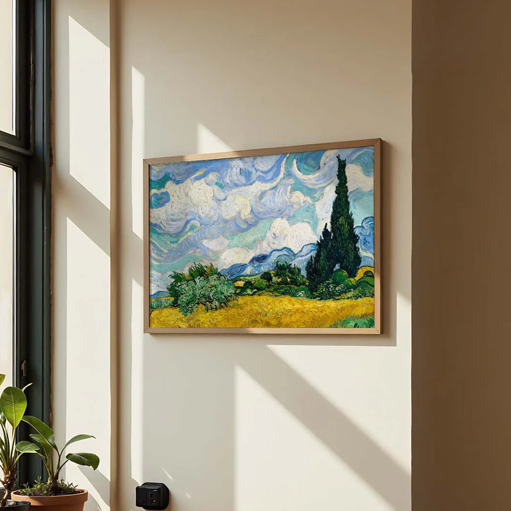 Wheat Field with Cypresses by Van Gogh - Image 3